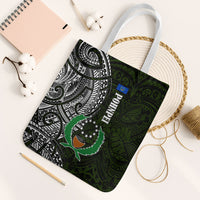 Pohnpei Federated States Of Micronesia Tote Bag Polynesian Tribal Heritage Art With Kaselehlie State Seal
