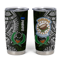 Pohnpei Federated States Of Micronesia Tumbler Cup Polynesian Tribal Heritage Art With Kaselehlie State Seal