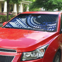 Northern Mariana Islands Saipan Auto Sun Shade Polynesian Tribal Pattern - Commonwealth Seal Art TS04 - Polynesian Pride