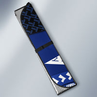 Northern Mariana Islands Saipan Auto Sun Shade Polynesian Tribal Pattern - Commonwealth Seal Art TS04 - Polynesian Pride
