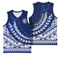 Northern Mariana Islands Saipan Basketball Jersey Polynesian Tribal Pattern - Commonwealth Seal Art TS04 - Polynesian Pride