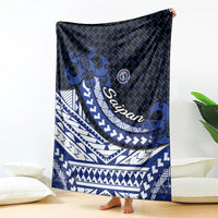 Northern Mariana Islands Saipan Blanket Polynesian Tribal Pattern - Commonwealth Seal Art TS04 - Polynesian Pride