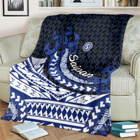 Northern Mariana Islands Saipan Blanket Polynesian Tribal Pattern - Commonwealth Seal Art TS04 - Polynesian Pride