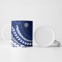 Northern Mariana Islands Saipan Ceramic Mug Polynesian Tribal Pattern - Commonwealth Seal Art TS04 - Polynesian Pride