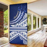 Northern Mariana Islands Saipan Door Cover Polynesian Tribal Pattern - Commonwealth Seal Art TS04 - Polynesian Pride