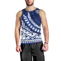 Northern Mariana Islands Saipan Men Tank Top Polynesian Tribal Pattern - Commonwealth Seal Art TS04 - Polynesian Pride