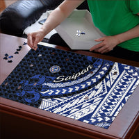 Northern Mariana Islands Saipan Puzzle Polynesian Tribal Pattern - Commonwealth Seal Art TS04 - Polynesian Pride