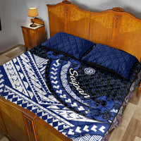 Northern Mariana Islands Saipan Quilt Bed Set Polynesian Tribal Pattern - Commonwealth Seal Art TS04 - Polynesian Pride
