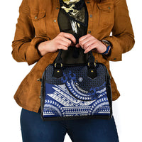 Northern Mariana Islands Saipan Shoulder Handbag Polynesian Tribal Pattern - Commonwealth Seal Art TS04 - Polynesian Pride