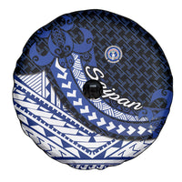 Northern Mariana Islands Saipan Spare Tire Cover Polynesian Tribal Pattern - Commonwealth Seal Art TS04 - Polynesian Pride