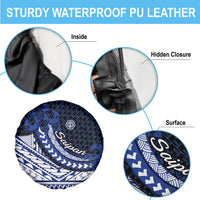 Northern Mariana Islands Saipan Spare Tire Cover Polynesian Tribal Pattern - Commonwealth Seal Art TS04 - Polynesian Pride
