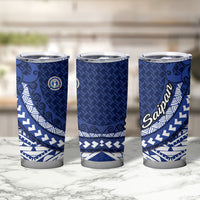 Northern Mariana Islands Saipan Tumbler Cup Polynesian Tribal Pattern - Commonwealth Seal Art TS04 - Polynesian Pride