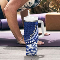 Northern Mariana Islands Saipan Tumbler With Handle Polynesian Tribal Pattern - Commonwealth Seal Art TS04 - Polynesian Pride