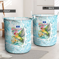 Saipan CMNI Laundry Basket Polynesian Northern Mariana Islands Fruit Dove Watercolor TS04 - Polynesian Pride