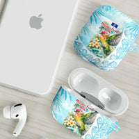 Saipan CMNI AirPods Case Polynesian Northern Mariana Islands Fruit Dove Watercolor TS04 - Polynesian Pride