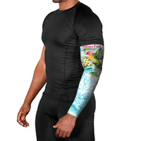 Saipan CMNI Arm Sleeves Polynesian Northern Mariana Islands Fruit Dove Watercolor TS04 - Polynesian Pride