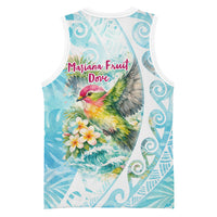 Saipan CMNI Basketball Jersey Polynesian Northern Mariana Islands Fruit Dove Watercolor TS04 - Polynesian Pride