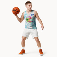 Saipan CMNI Basketball Jersey Polynesian Northern Mariana Islands Fruit Dove Watercolor TS04 - Polynesian Pride