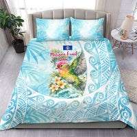 Saipan CMNI Bedding Set Polynesian Northern Mariana Islands Fruit Dove Watercolor TS04 - Polynesian Pride