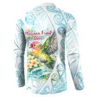 Saipan CMNI Button Sweatshirt Polynesian Northern Mariana Islands Fruit Dove Watercolor TS04 - Polynesian Pride