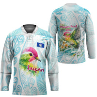 Saipan CMNI Hockey Jersey Polynesian Northern Mariana Islands Fruit Dove Watercolor TS04 - Polynesian Pride