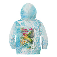 Saipan CMNI Kid Hoodie Polynesian Northern Mariana Islands Fruit Dove Watercolor TS04 - Polynesian Pride