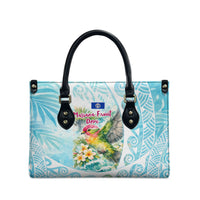 Saipan CMNI Leather Bag Polynesian Northern Mariana Islands Fruit Dove Watercolor TS04 - Polynesian Pride