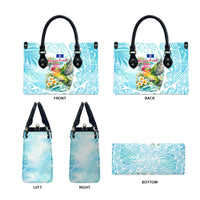 Saipan CMNI Leather Bag Polynesian Northern Mariana Islands Fruit Dove Watercolor TS04 - Polynesian Pride