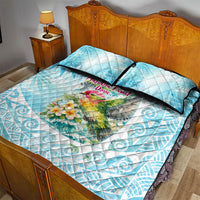 Saipan CMNI Quilt Bed Set Polynesian Northern Mariana Islands Fruit Dove Watercolor TS04 - Polynesian Pride