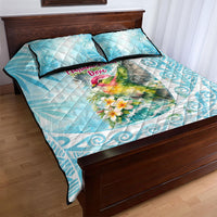Saipan CMNI Quilt Bed Set Polynesian Northern Mariana Islands Fruit Dove Watercolor TS04 - Polynesian Pride