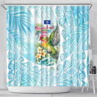Saipan CMNI Shower Curtain Polynesian Northern Mariana Islands Fruit Dove Watercolor TS04 - Polynesian Pride