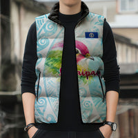 Saipan CMNI Sleeveless Puffer Jacket Polynesian Northern Mariana Islands Fruit Dove Watercolor TS04 - Polynesian Pride