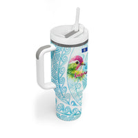 Saipan CMNI Tumbler With Handle Polynesian Northern Mariana Islands Fruit Dove Watercolor TS04 - Polynesian Pride