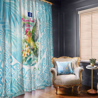 Saipan CMNI Window Curtain Polynesian Northern Mariana Islands Fruit Dove Watercolor TS04 - Polynesian Pride