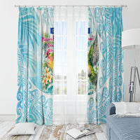 Saipan CMNI Window Curtain Polynesian Northern Mariana Islands Fruit Dove Watercolor TS04 - Polynesian Pride