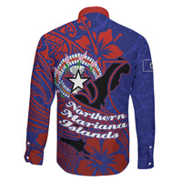 Saipan Northern Mariana Islands Family Matching Summer Maxi Dress and Hawaiian Shirt Polynesian Tribal Tattoo Art With Hibiscus Flowers And Seal
