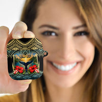 Personalized Masefau American Samoa Whale AirPods Case Polynesian Tribal Pattern Tropical Hibiscus TS04 - Polynesian Pride