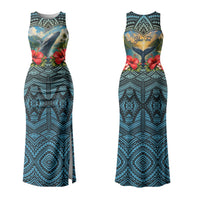 Personalized Masefau American Samoa Whale Couples Matching Tank Maxi Dress and Hawaiian Shirt Polynesian Tribal Pattern Tropical Hibiscus TS04 - Polynesian Pride