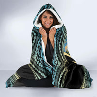 Personalized Masefau American Samoa Whale Hooded Blanket Polynesian Tribal Pattern Tropical Hibiscus TS04 - Polynesian Pride