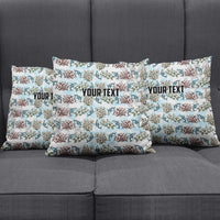 Personalized Masefau American Samoa Pillow Cover Vintage Whale Hibiscus Ocean Waves