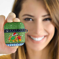 Micronesia Christmas AirPods Case with Santa Turtle Coral Reef and Holiday Ocean Pattern TS04 - Polynesian Pride