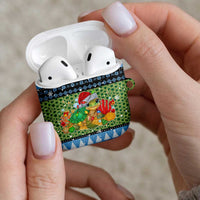 Micronesia Christmas AirPods Case with Santa Turtle Coral Reef and Holiday Ocean Pattern TS04 - Polynesian Pride