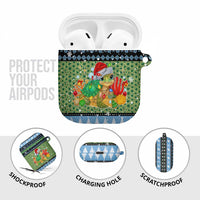 Micronesia Christmas AirPods Case with Santa Turtle Coral Reef and Holiday Ocean Pattern TS04 - Polynesian Pride