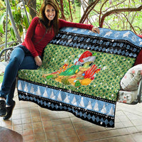 Micronesia Christmas Quilt with Santa Turtle Coral Reef and Holiday Ocean Pattern TS04 - Polynesian Pride