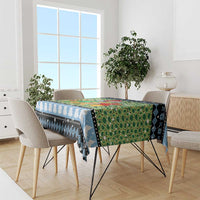 Micronesia Christmas Tablecloth with Santa Turtle Coral Reef and Holiday Ocean Pattern TS04 - Polynesian Pride