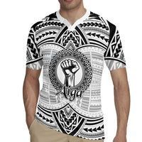 Aiga Samoa Raised Fist Rugby Jersey Polynesian Tribal Tattoo Art Family Pride TS04 - Polynesian Pride