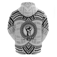 Aiga Samoa Raised Fist Zip Hoodie Polynesian Tribal Tattoo Art Family Pride TS04 - Polynesian Pride