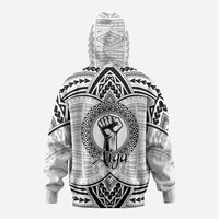 Aiga Samoa Raised Fist Zip Hoodie Polynesian Tribal Tattoo Art Family Pride TS04 - Polynesian Pride
