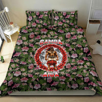 Samoa Aiga Polynesian Bedding Set Tropical Floral Hibiscus Pattern Island Heritage