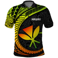 Hawaii Kanaka Maoli Polo Shirt Polynesian Tornado Infusion Gradient TS04 Gradient - Polynesian Pride